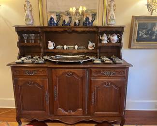 French buffet, Indian head pottery, collection of individual casserole dishes