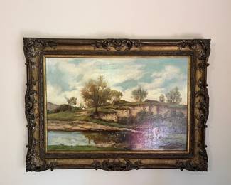 Landscape on canvas