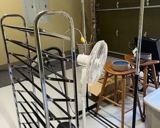 Clothing and shoe racks