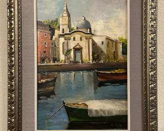 Original oil paintings signed, Italian artists