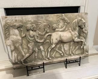 19th century Italian plaster panel