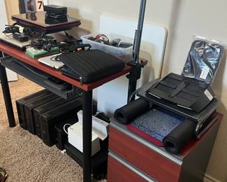 filing cabinet, tablets, computer accessories, white boards