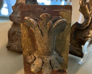 Carved French decorative tile, wooden 1600’s