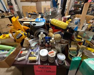 Painting supplies, furniture refinishing tools and supplies