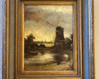 Framed oil originals 