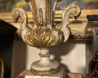 French 1700’s pillar candle stand 