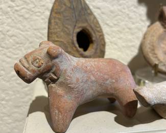 Clay Roman child’s toy, dog
