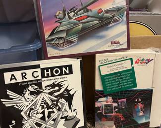 Vintage IBM floppy disc games: Archon, ArcticFox, Robot Odyssey, DOS