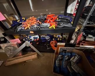 Large selection of clamps - cable clamps, wood clamps, project clamps