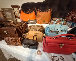 Assortment of handbags