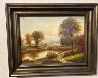 Framed signed oil on canvas