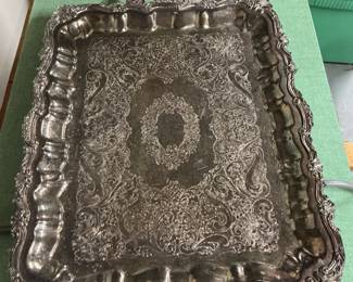 Silver plated tray