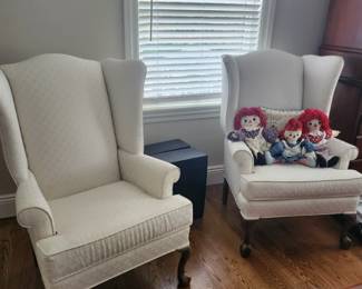 White wing chairs