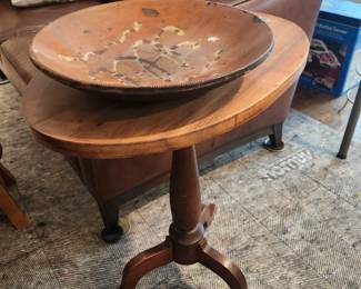Reward on antique table