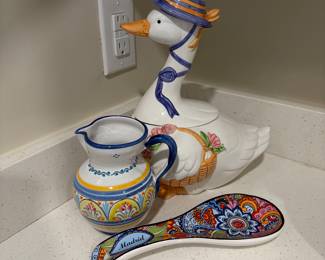 Duck cookie jar