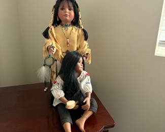 Native American porcelain dolls