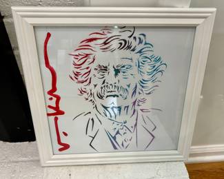 An original painting by actor Val Kilmer—my client knows one of Val's brothers. (December 31, 1959 – April 1, 2025)