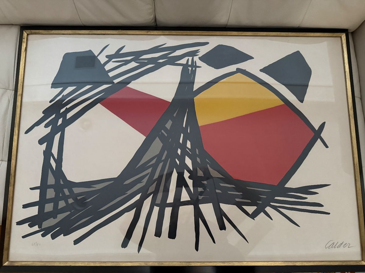 "Le Boucliers" By Alexander Calder, Lithograph pencil signed and numbered 67/90