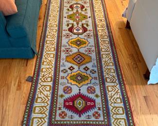 KHOATAN HAND KNOTTED RUNNER, 2.11 x 10.1 