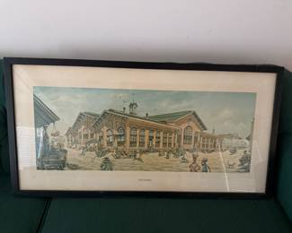 Framed print "Old City Market, Savannah" by Augusta Oelschig