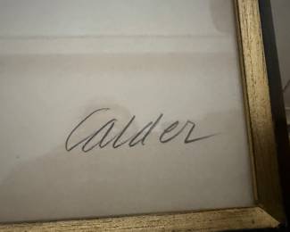 "Le Boucliers" By Alexander Calder, Lithograph pencil signed and numbered 67/90