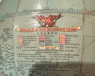 Vintage Reploge Globe