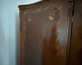 Antique Louis XV Walnut Wardrobe 4 doors needs restoration and will need lots of help to load.