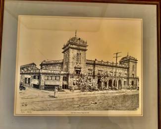 1920's Union Station Savannah, GA Numbered 208/1000 this station was demolished in the 1960's to make way for the construction of I16