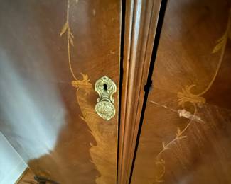 Antique Louis XV Walnut Wardrobe 4 doors needs restoration and will need lots of help to load.