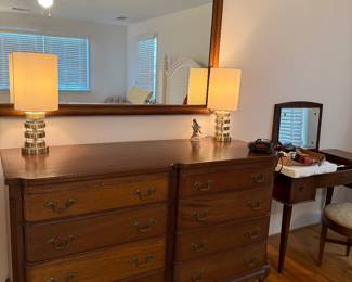 The Georgetown Galleries By Ritter presents this 8 drawer Dresser with Mirror 36 5/8" H, 22 1/4 D, 58"H