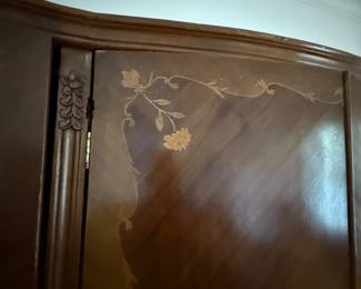 Antique Louis XV Walnut Wardrobe 4 doors needs restoration and will need lots of help to load.