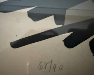 "Le Boucliers" By Alexander Calder, Lithograph pencil signed and numbered 67/90