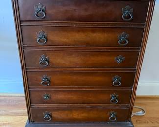 Petite Mahogany music side table