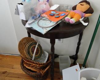 A Table and Baskets