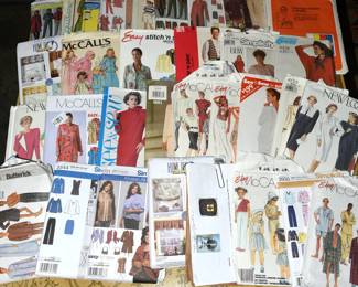 lot of sewing patterns