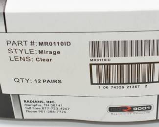 box of safety glasses