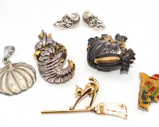 Lot of 6 fall inspired jewelry