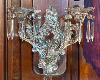 CAMBRIDGE CANDELABRUM WITH PRISMS
