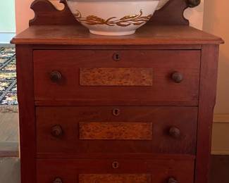 ANTIQUE EASTLAKE WASHSTAND