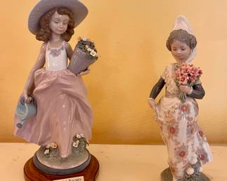 LLADRO COLLECTOR’S SOCIETY “A WISH COME TRUE”, LLADRO “VALENCIAN GIRL WITH FLOWERS”