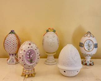 CYBIS PORCELAIN EGG COLLECTION