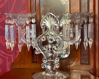 CAMBRIDGE CANDELABRUM WITH PRISMS