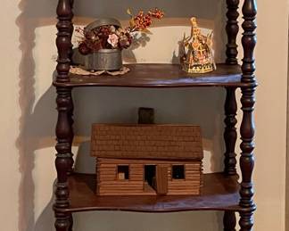 ANTIQUE VICTORIAN ETAGERE BOOKSHELF