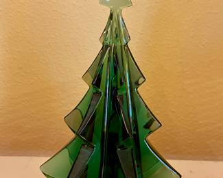 BACCARAT GREEN CHRISTMAS TREE