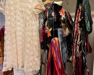 VINTAGE CLOTHING AND SCARVES