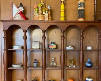 TRINKET/PILL BOXES & PERFUME BOTTLES, VINTAGE WOODEN SAINT BASIL CATHEDRAL