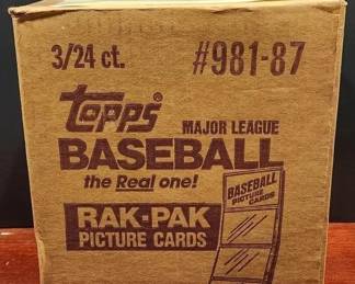 1987 TOPPS RACK PAK CASE