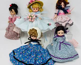 5 Madame Alexander Convention Dolls – Club & Souvenir, Est $400+