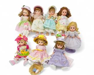 Madame Alexander Dolls - Easter Egg Hunt Squad, Set of 8	