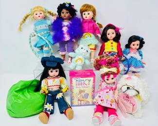 Lot of 7 Madame Alexander Dolls w/ Fancy Nancy & COAs